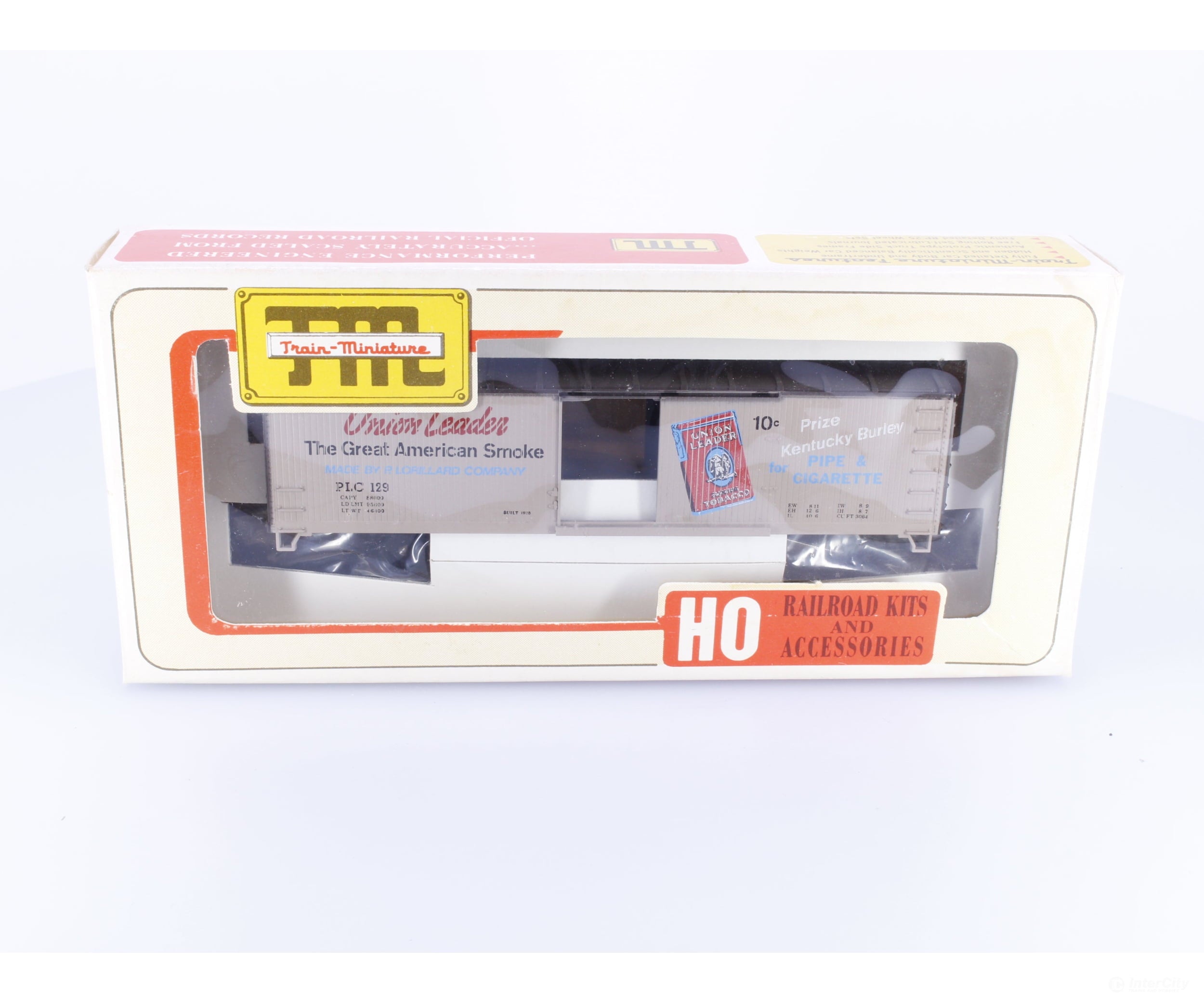 Train Miniature 2712 HO 40’ Single Door Boxcar Kit Union Leader (PLC) 129 - Freight Cars