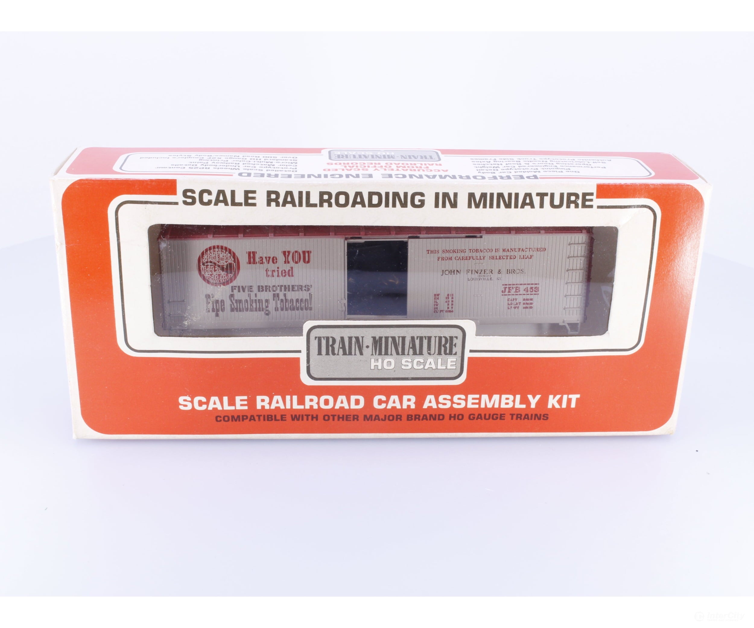 Train Miniature 2714 HO 40’ Single Door Boxcar Kit Five Bros. (JFB) 453 - Freight Cars
