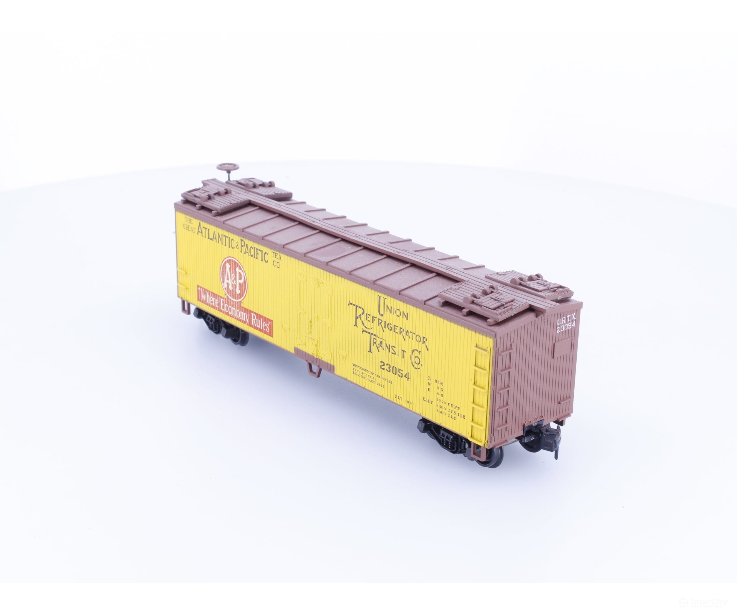 Train Miniature 3402 HO 40’ Single Door Boxcar A&P Tea Co (URTX) 23054 - Freight Cars