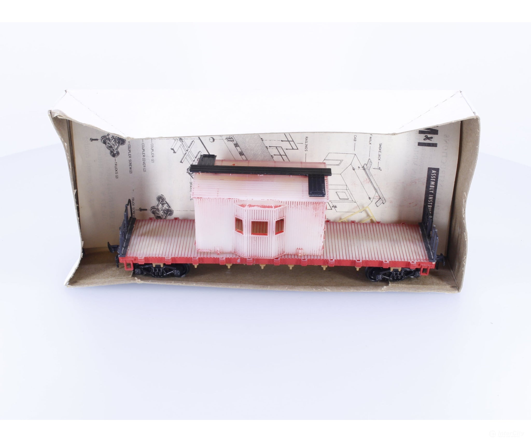 Train Miniature 5803 HO Work Train Transfer Caboose Kit Norfolk & Western (NW) - Freight Cars