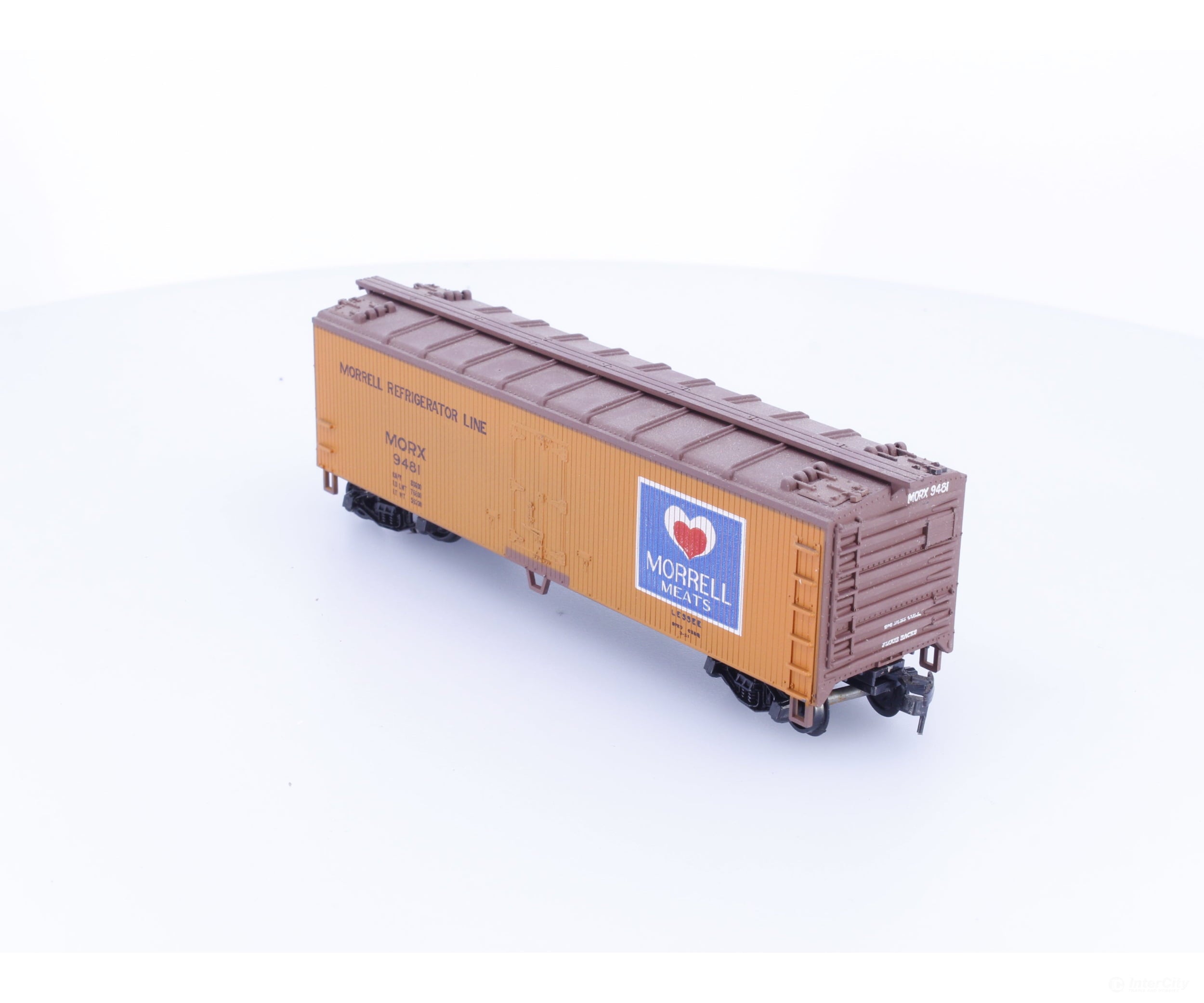 Train Miniature 8066 HO 40’ Single Door Boxcar Morrell Meats (MORX) 9481 - Freight Cars