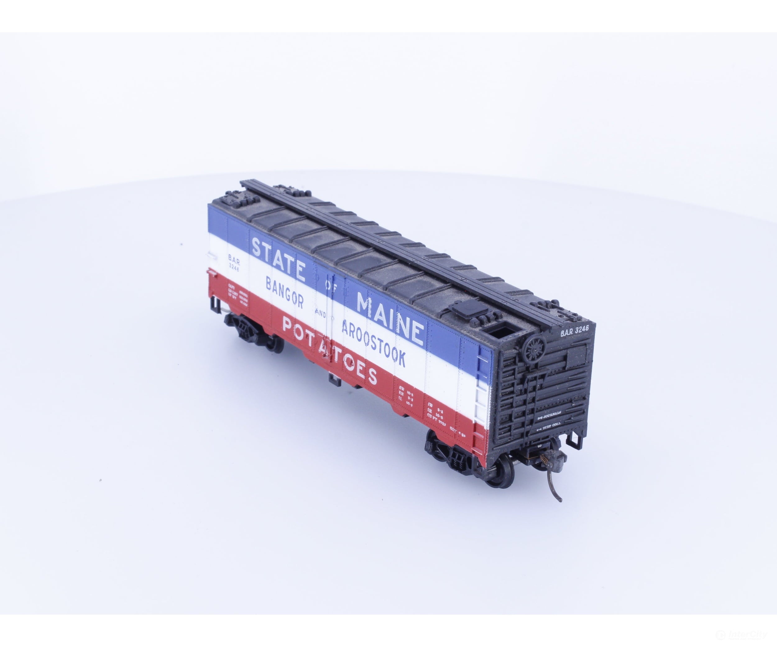 Train Miniature 8071 HO 40’ Single Door Boxcar Bangor & Aroostook (BAR) 3246 - Freight Cars