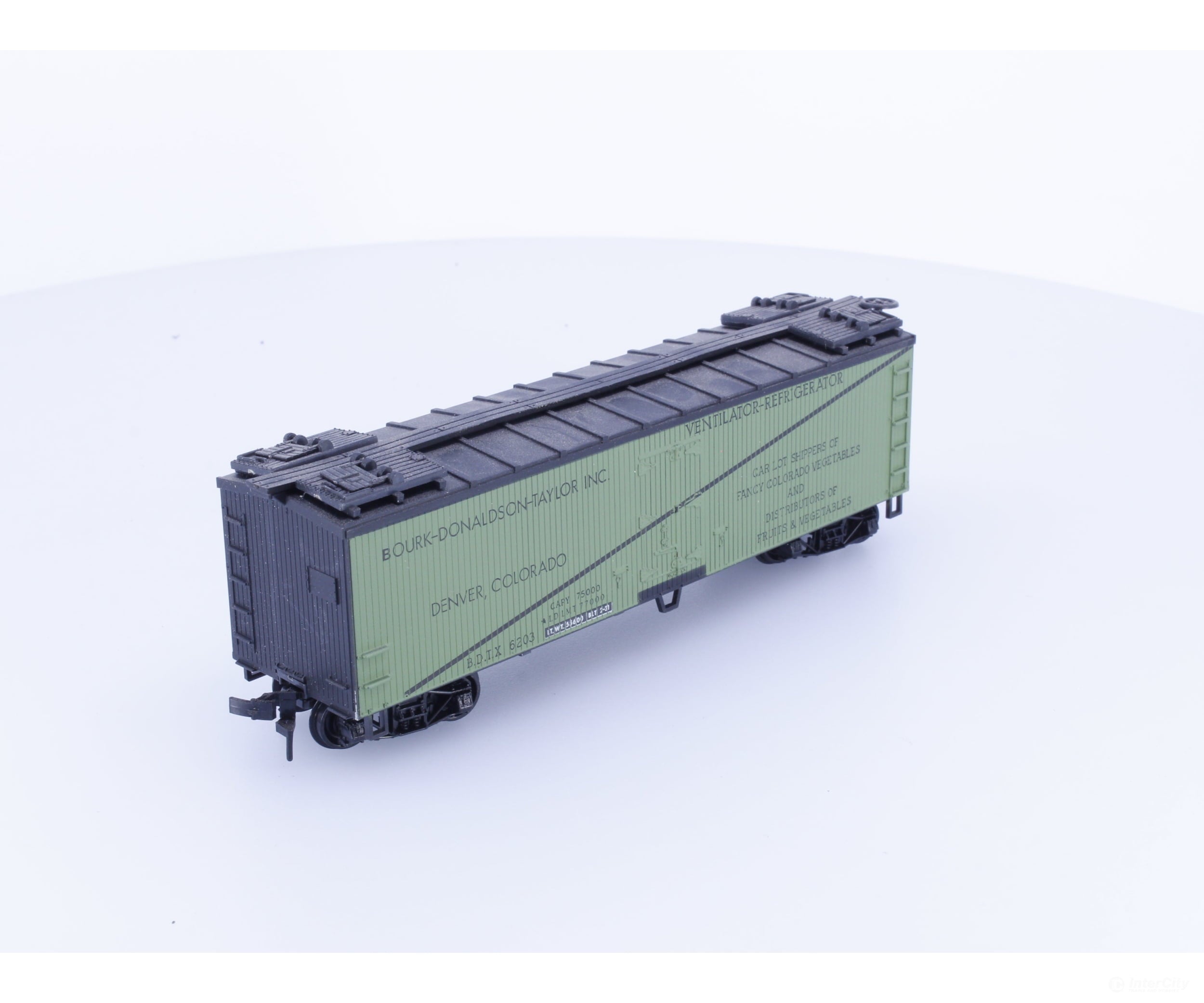 Train Miniature 8096 HO 40’ Single Door Boxcar BDT Potatoes (BDTX) 6203 - Freight Cars