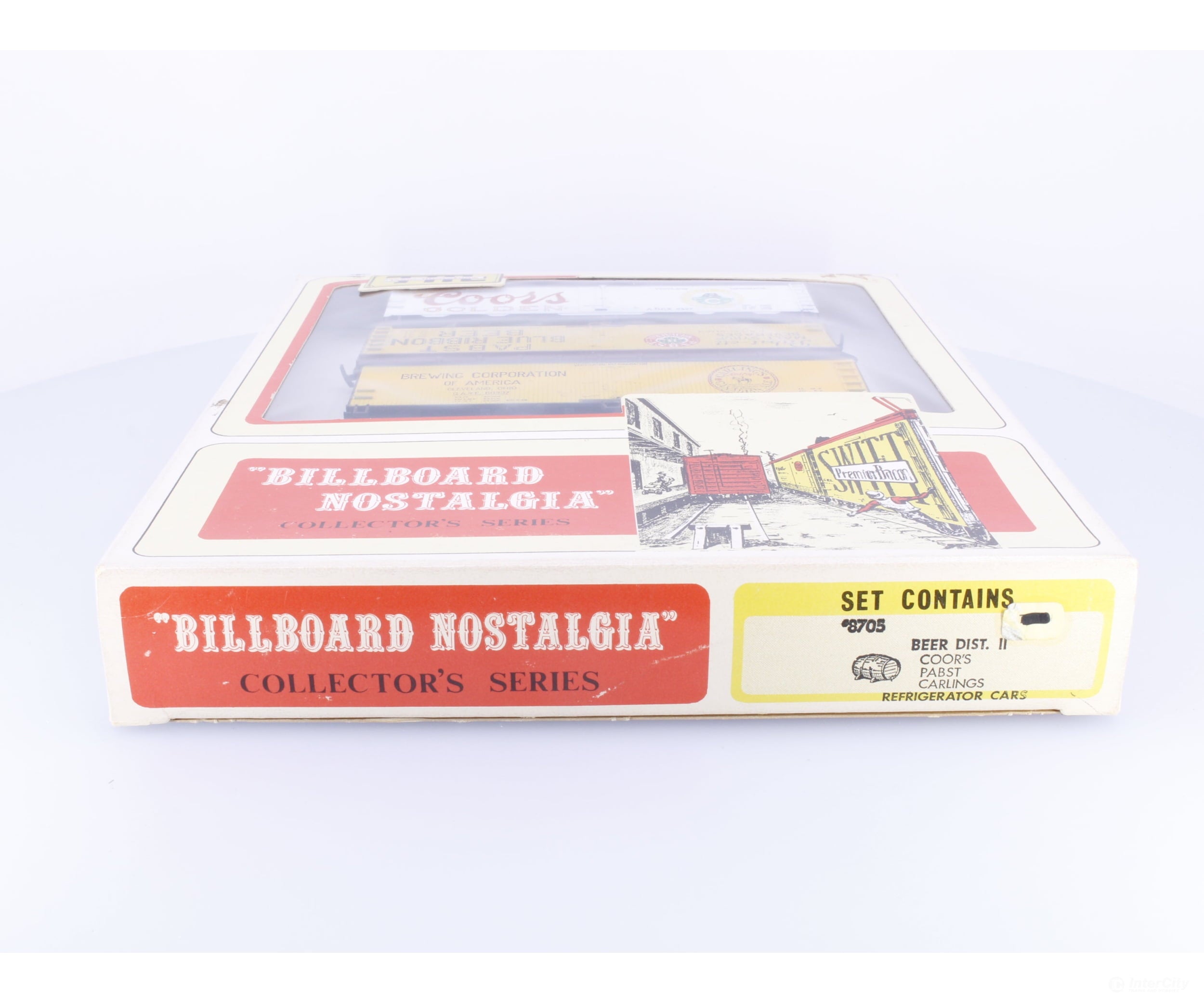 Train Miniature 8705 HO Billboard Nostalgia Beer Distributors II Boxcar Set Coors Pabst Carlings 5427 91168 60307