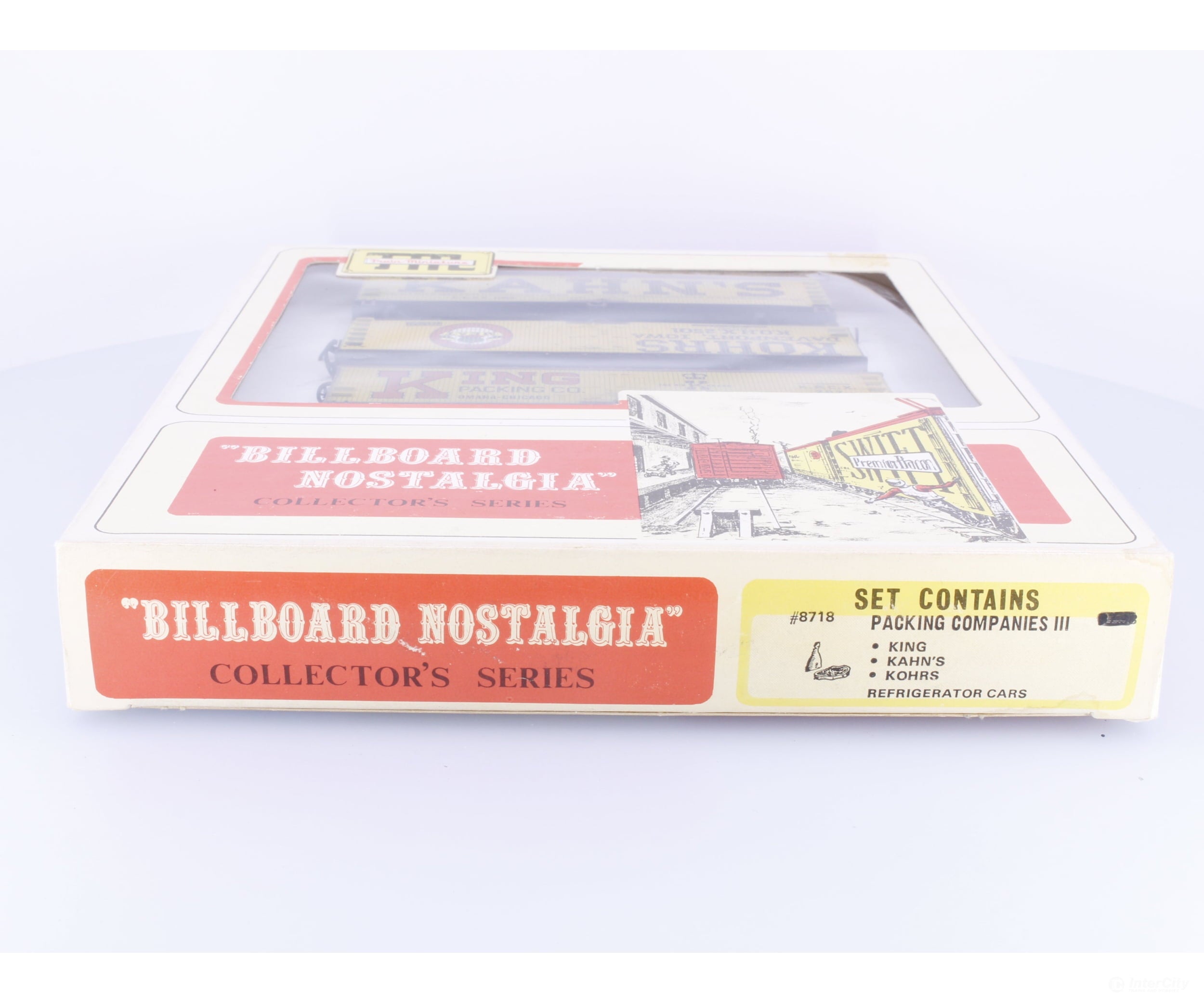 Train Miniature 8718 HO Billboard Nostalgia Packing Companies III Boxcar Set King Kahn’s Kohrs 1069 2501 207 - Freight