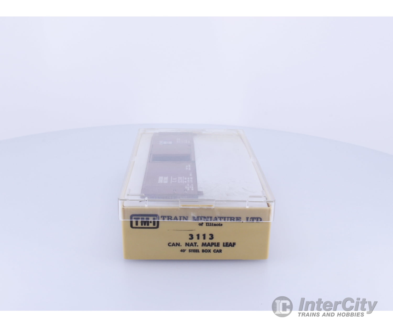 Train Miniature Ltd. 3113 HO 40’ Steel Box Car Canadian National (CN) 522368 Freight Cars
