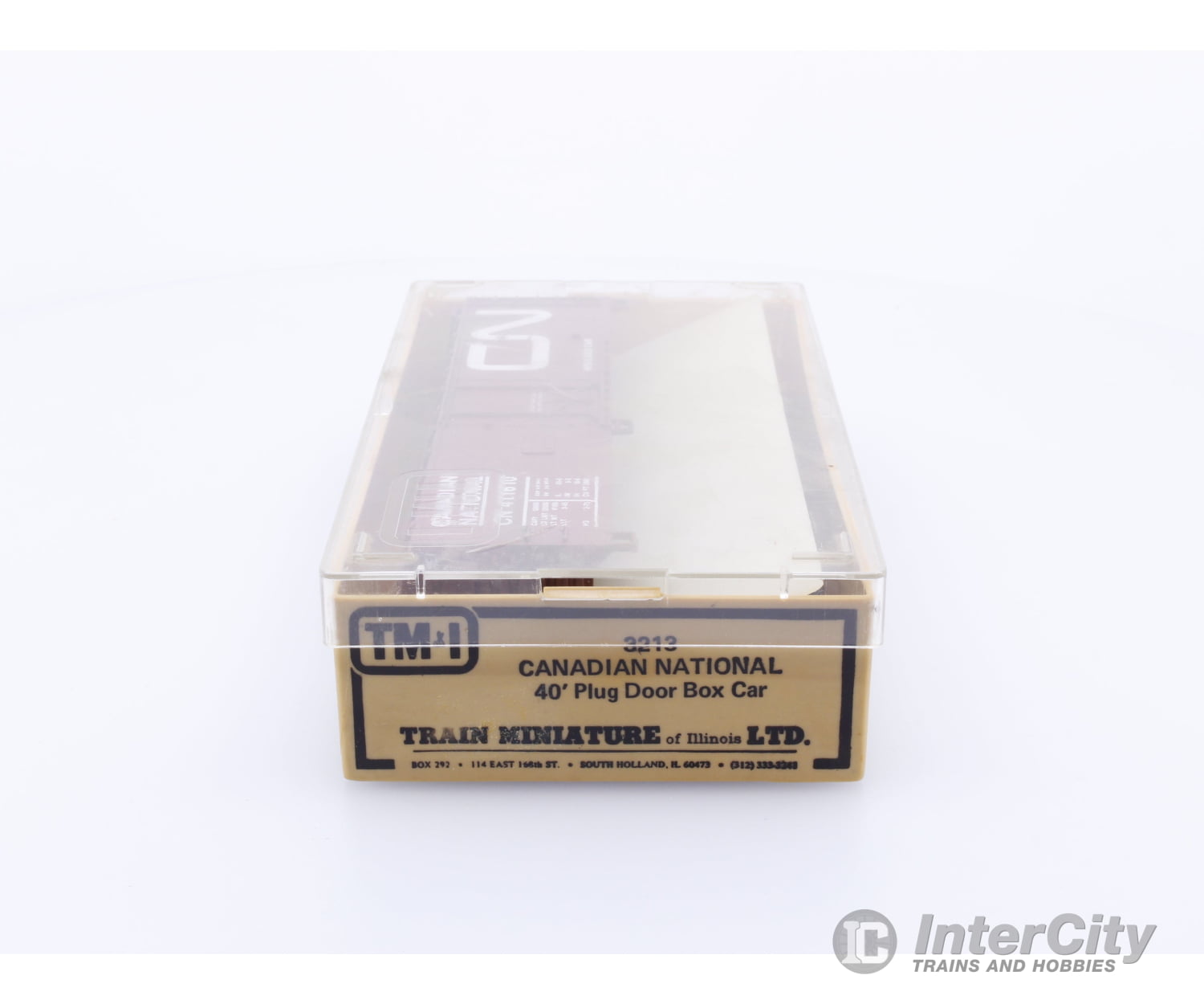 Train Miniature Ltd. 3213 HO 40’ Plug Door Box Car Canadian National (CN) 411610 Freight Cars