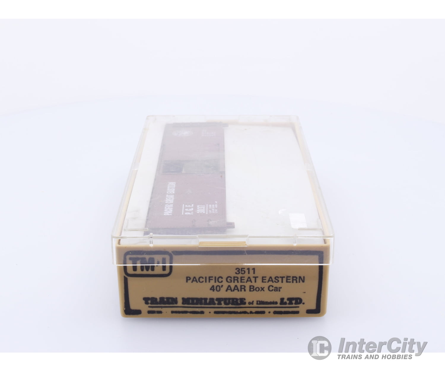 Train Miniature Ltd. 3511 HO 40’ AAR Boxcar Pacific Great Eastern (PGE) 3037 Freight Cars