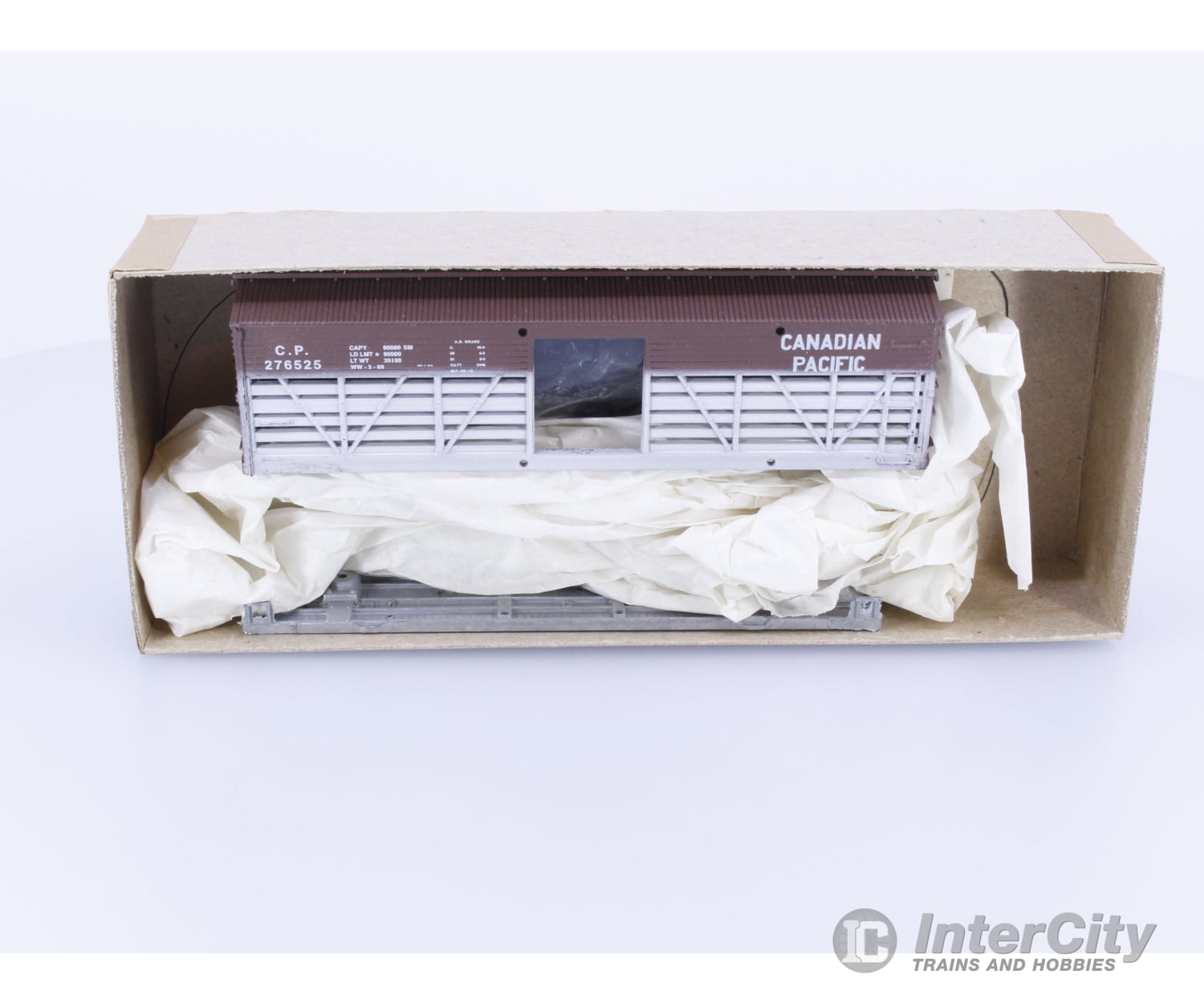 Trains Canada 1-207 HO 36’ Wood Stock Car Kit Canadian Pacific (CP) 276525 Freight Cars