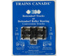 Trains Canada Ho 1-3050 10 Pair Bettendorf Trucks / Roller Bearing 2-In-1 Couplers &