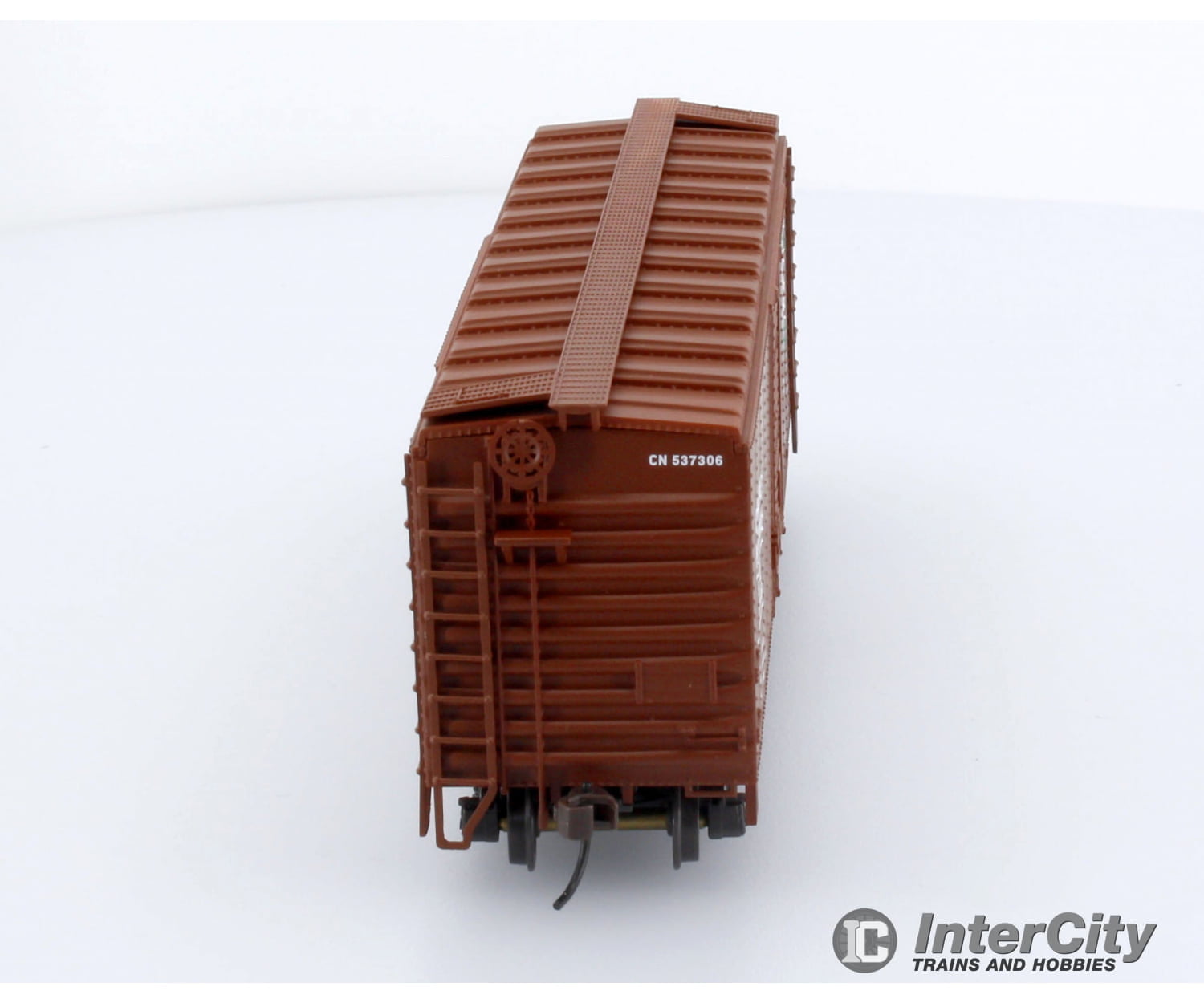 Trains Canada Ho Scale Cn Canadian National 40 Box Car Angled Maple Leaf Serves All Logo Freight