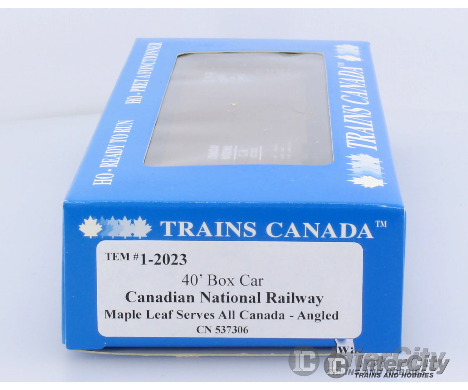 Trains Canada Ho Scale Cn Canadian National 40 Box Car Angled Maple Leaf Serves All Logo Freight