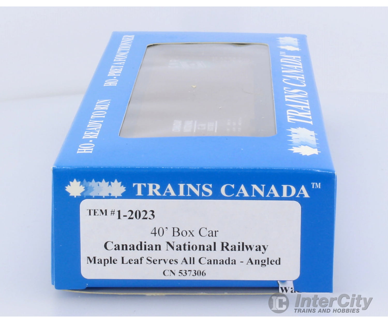 Trains Canada Ho Scale Cn Canadian National 40 Box Car Angled Maple Leaf Serves All Logo Freight