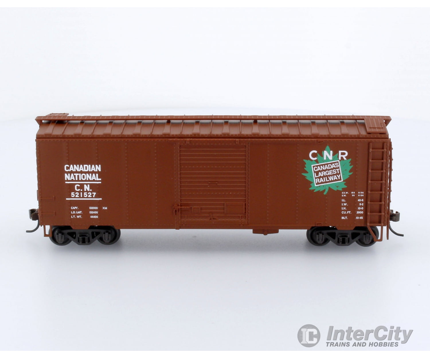 Trains Canada Ho Scale Cn Canadian National 40 Box Car Maple Leaf Canadas Largest Railway Angled