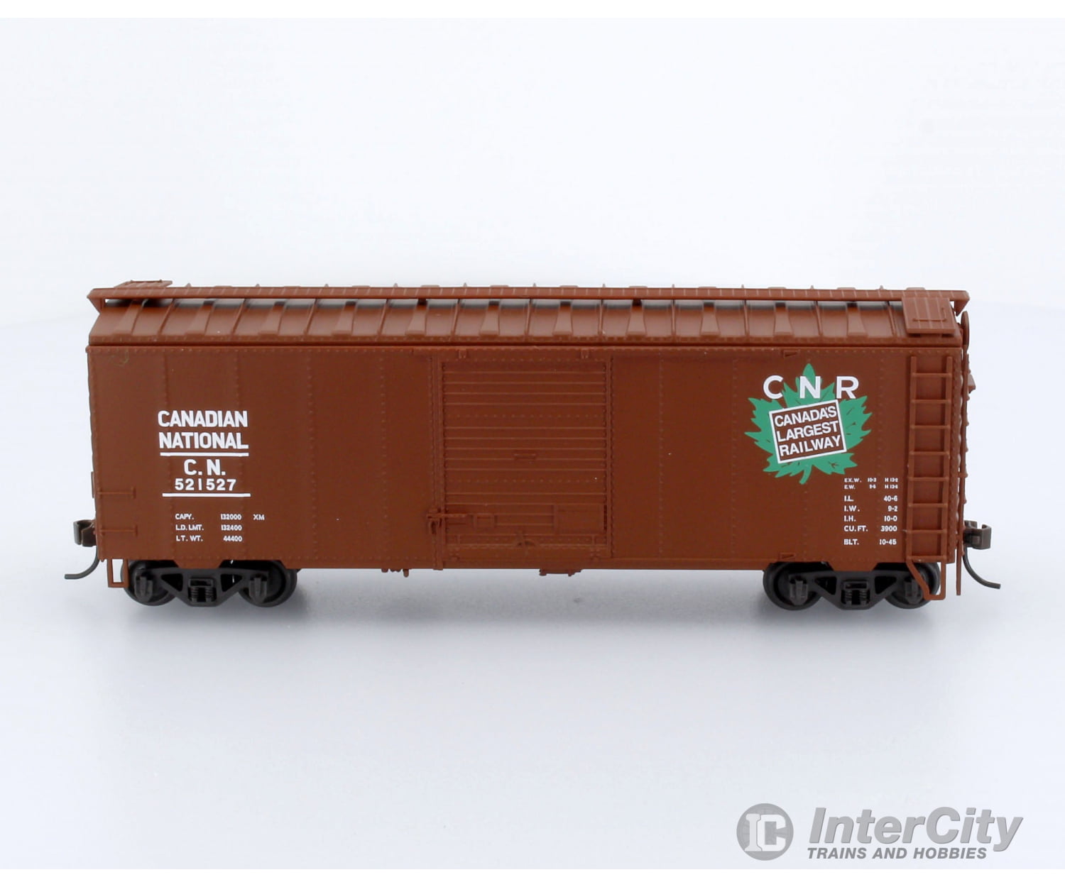 Trains Canada Ho Scale Cn Canadian National 40 Box Car Maple Leaf Canadas Largest Railway Angled