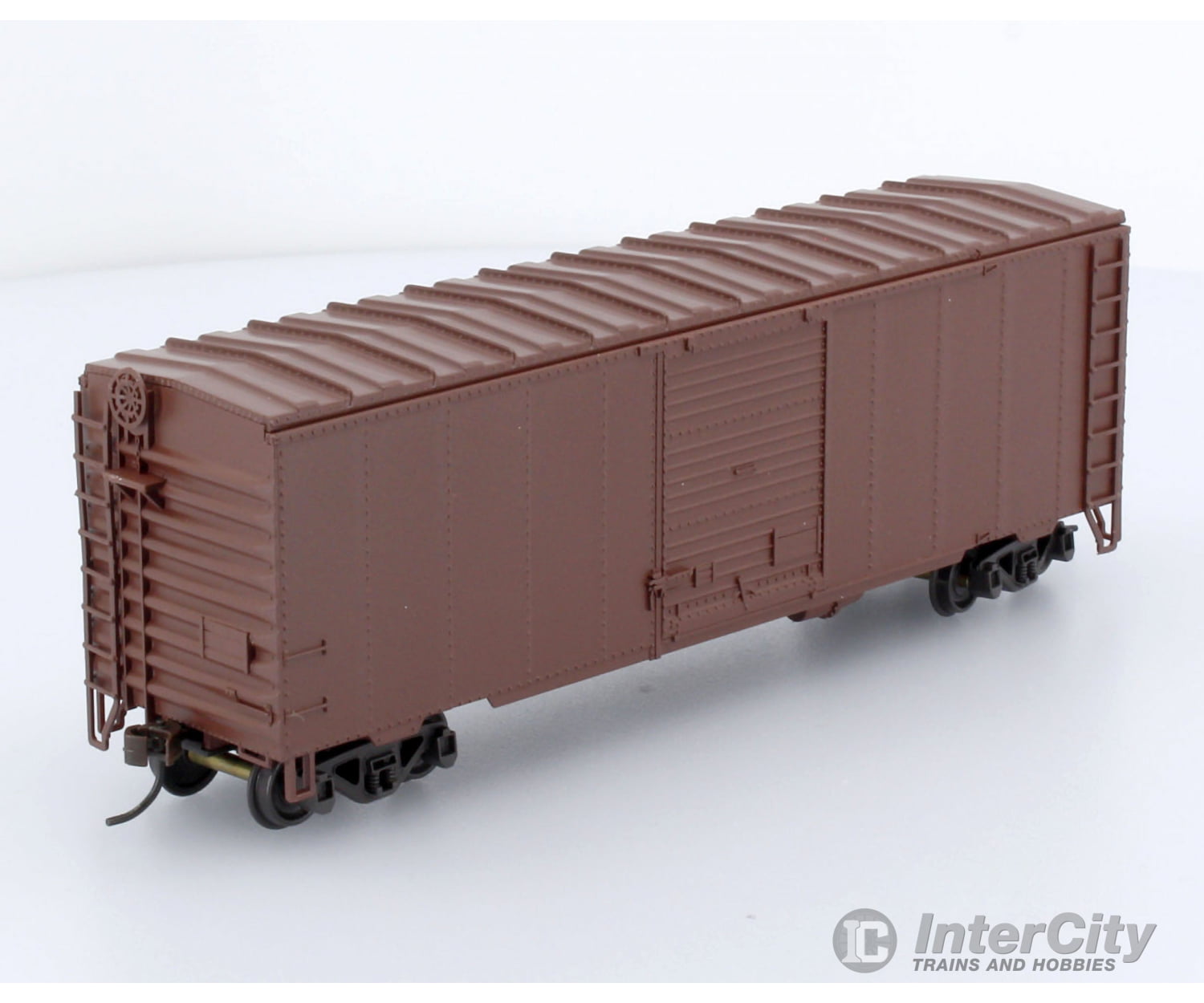 Trains Canada Ho Scale Re-Build Nsc 40 Box Car Cp Oxide Brown Unlettered Freight Cars