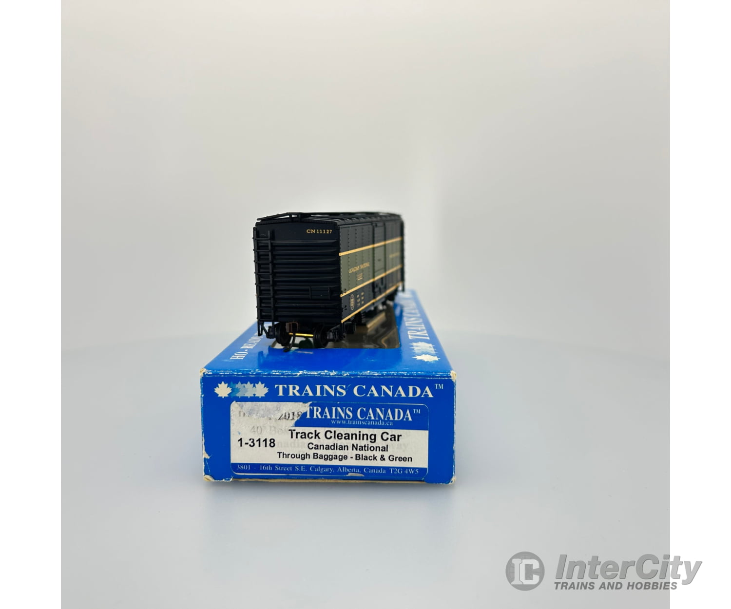 Trains Canada Ic-Tc-13118 Ho 40 Boxcar Through Baggage Track Cleaning Car Cn 11127 Freight Cars