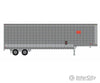 Trainworx Inc Ho 8030701 40’ Hi-Cube Drop-Frame Corrugated-Side Van Semi Trailer - Assembled --