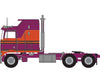Trainworx N 41063 1970s Kenworth K100 Salem Tractor w/Aerodyne Sleeper Cab - Assembled - Burgundy Orange Cars & Trucks