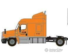 Trainworx N 4258501 Freightliner Cascadia Mid-Roof Tractor - Assembled - Yellow #1 (orange Narrow Lettering Logo) Cars