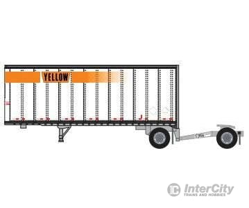 Trainworx N 4258502 Freightliner Cascadia Mid-Roof Tractor - Assembled - Yellow #2 (orange Yellow Logo) Cars & Trucks