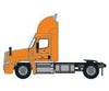 Trainworx N 4288503 28’ Pup Van Trailer with Converter Dolly - Assembled - Yellow #3 (white Orange Stripe; Narrow