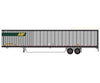 Trainworx N 4539301 Hyundai 53’ Dry Van Semi Trailer with Skirts - Assembled - ABFZ #1 (gray green yellow; Logo in