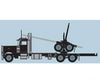 Trainworx N 47981 Peterbilt 379 Log Truck with Trailer - Assembled - Black - Cars & Trucks