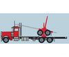 Trainworx N 47983 Peterbilt 379 Log Truck with Trailer - Assembled - Red Black - Cars & Trucks