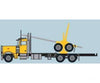 Trainworx N 47985 Peterbilt 379 Log Truck with Trailer - Assembled - Yellow Black - Cars & Trucks