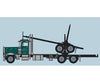 Trainworx N 47986 Peterbilt 379 Log Truck with Trailer - Assembled - Koch Logging (green black) - Cars & Trucks