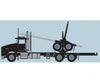 Trainworx N 48081 Kenworth T800 Log Truck with Trailer - Assembled - Black - Cars & Trucks