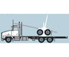Trainworx N 48082 Kenworth T800 Log Truck with Trailer - Assembled - White Black - Cars & Trucks