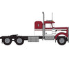 Trainworx N 49032 1970s Kenworth W900 Seminole Tractor w/36’’ Sleeper Cab - Assembled - Red White Cars & Trucks