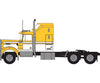 Trainworx N 49046 1970s Kenworth W900 Seminole Tractor w/60’’ VIT Aerodyne Sleeper Cab- Assemb - Yellow White Cars &