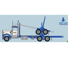 Trainworx N 59002 3-Axle Log Truck with Trailer - Assembled - Gene Whittaker #2 (Dark Blue white) - Cars & Trucks