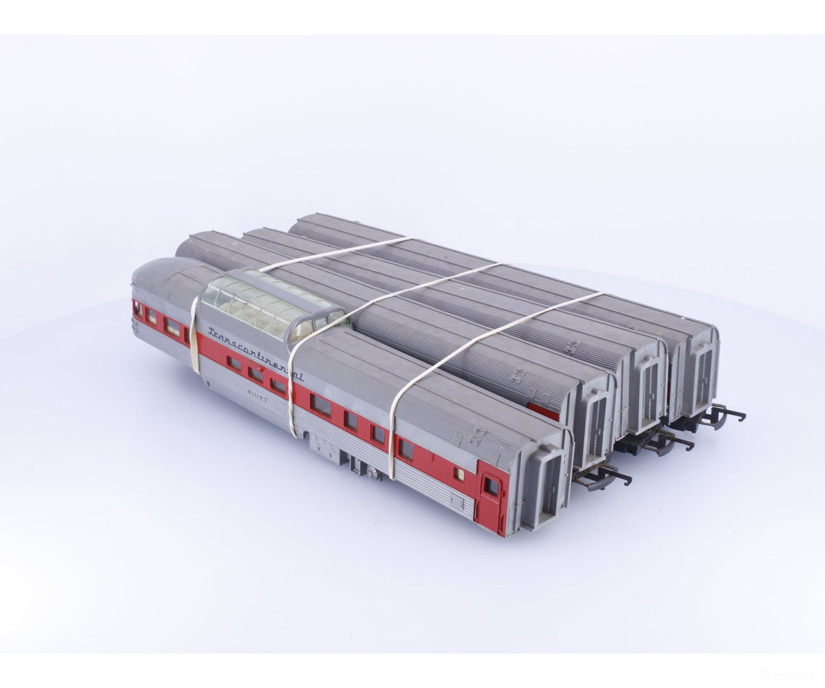 Triang TRANSPASS HO 4 Piece Set of Plastic Transcontinental Passenger Cars 70831 - Passenger Cars