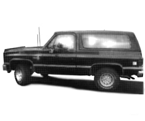 Trident Miniatures Ho 90001 American Sport Utility Vehicles - Chevrolet Full Size Blazer White Cars