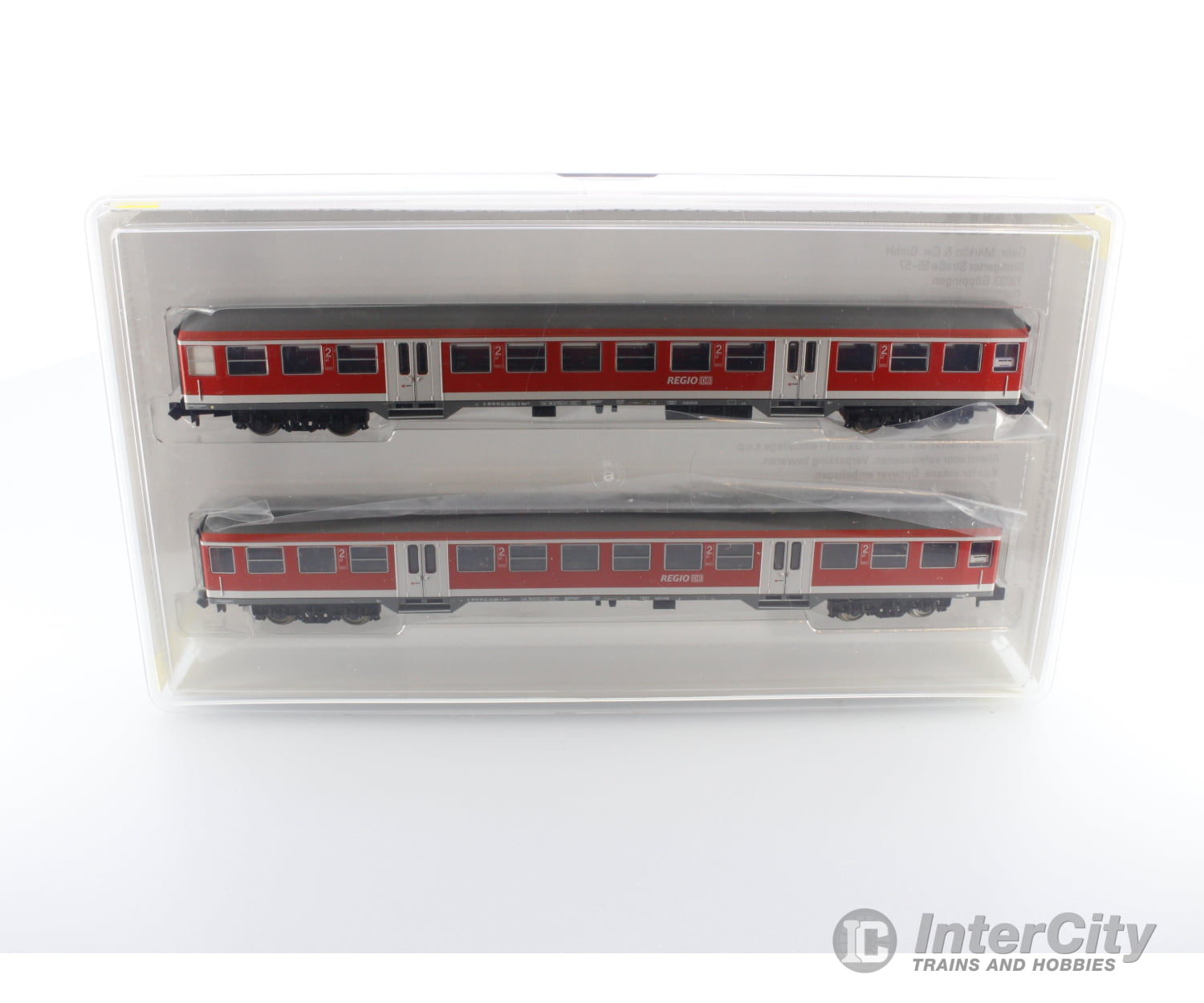 Trix 11140 N 2 Regional Express Cars 2Nd Class Db Factory Interior Led Lighting European Passenger