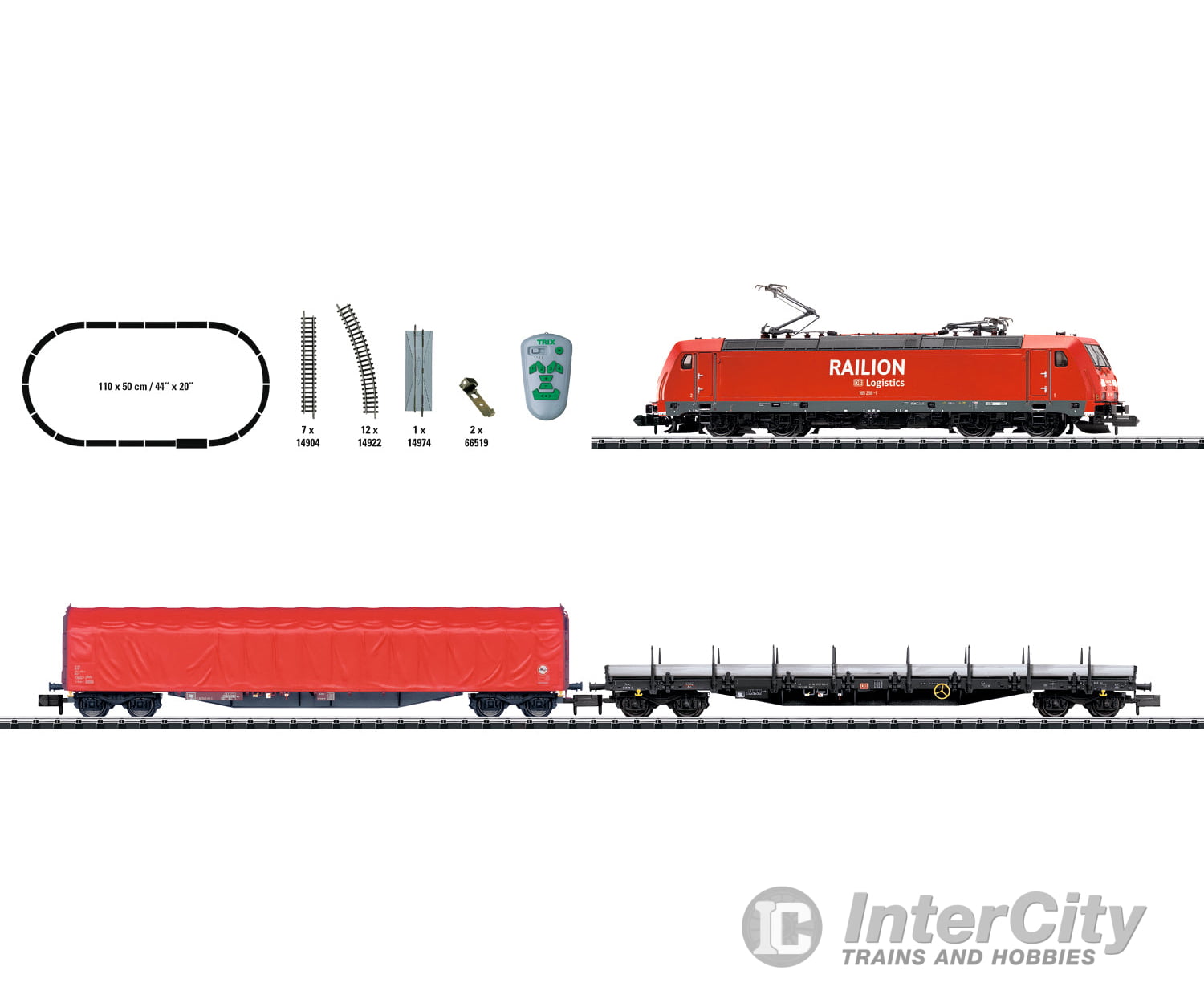 Trix 11145 N ’Freight Train’ Digital Starter Set With A Class 185.2 & Train Sets