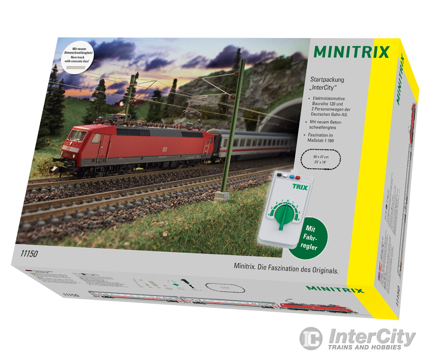 Trix 11150 N Db Ag Intercity Starter Set With A Class 120 & Train Sets