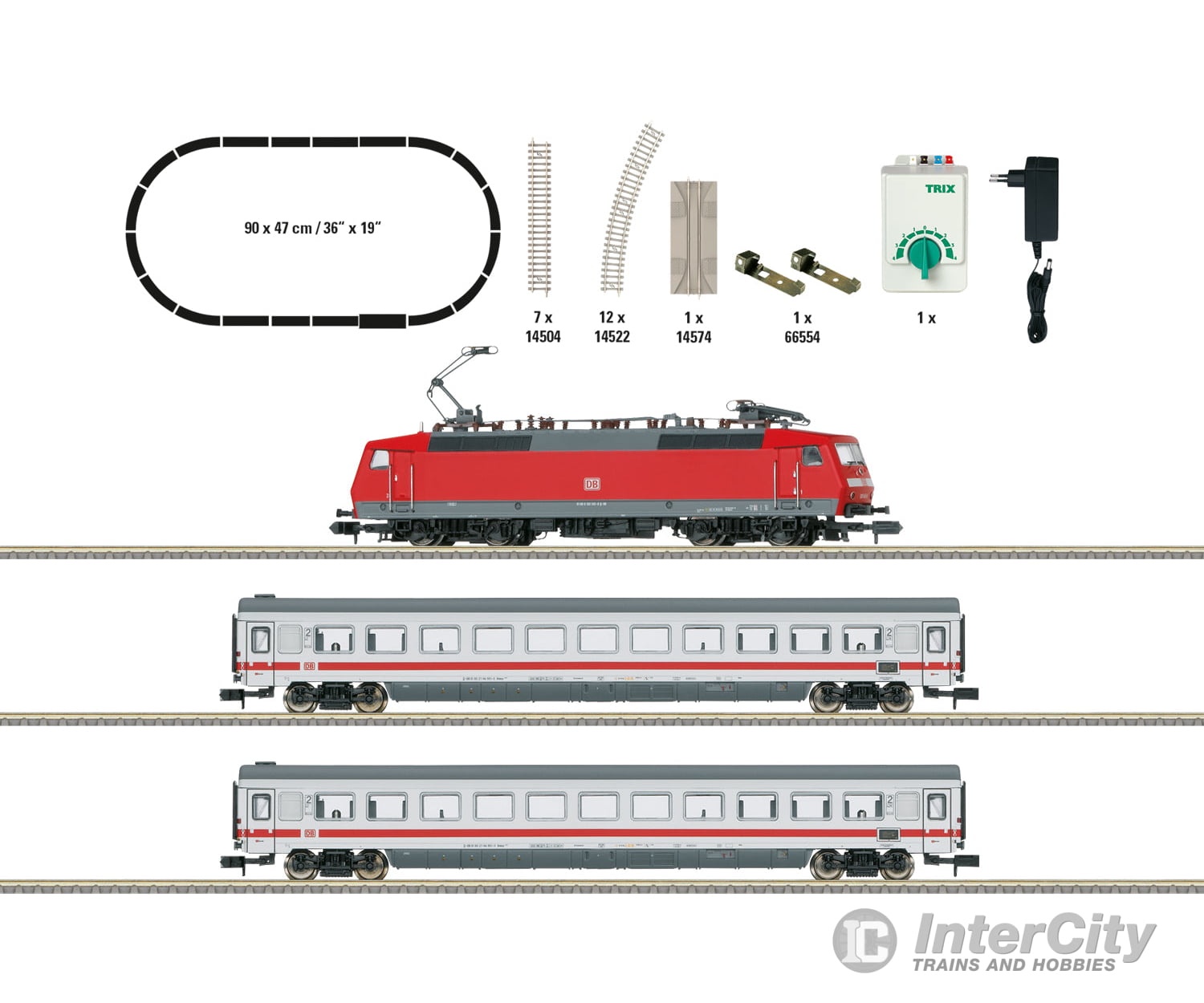 Trix 11150 N Db Ag Intercity Starter Set With A Class 120 & Train Sets