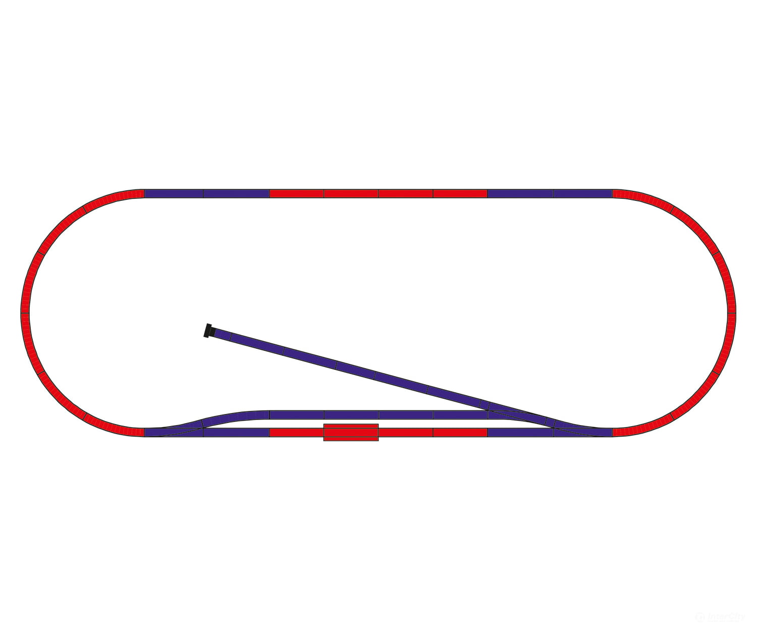 Trix 14321 N B1 Track Extension Set & Turnouts