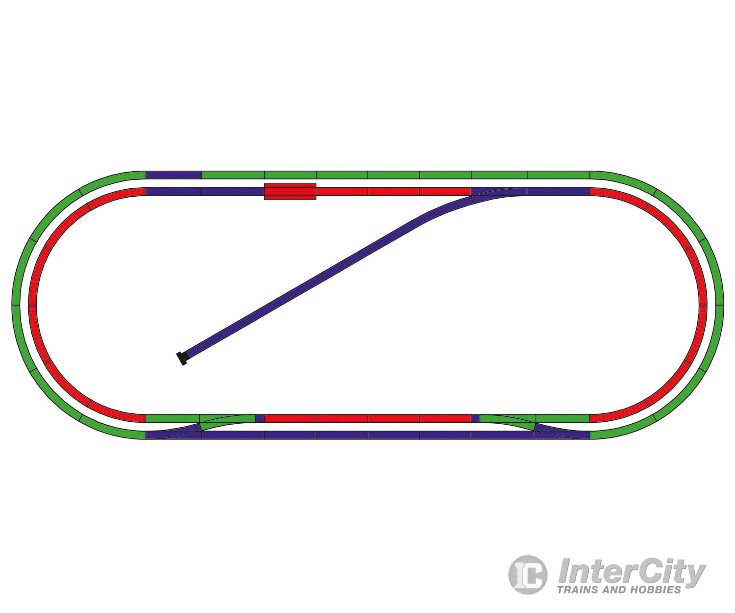 Trix 14322 N B2 Track Extension Set & Turnouts