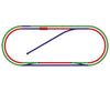 Trix 14322 N B2 Track Extension Set & Turnouts