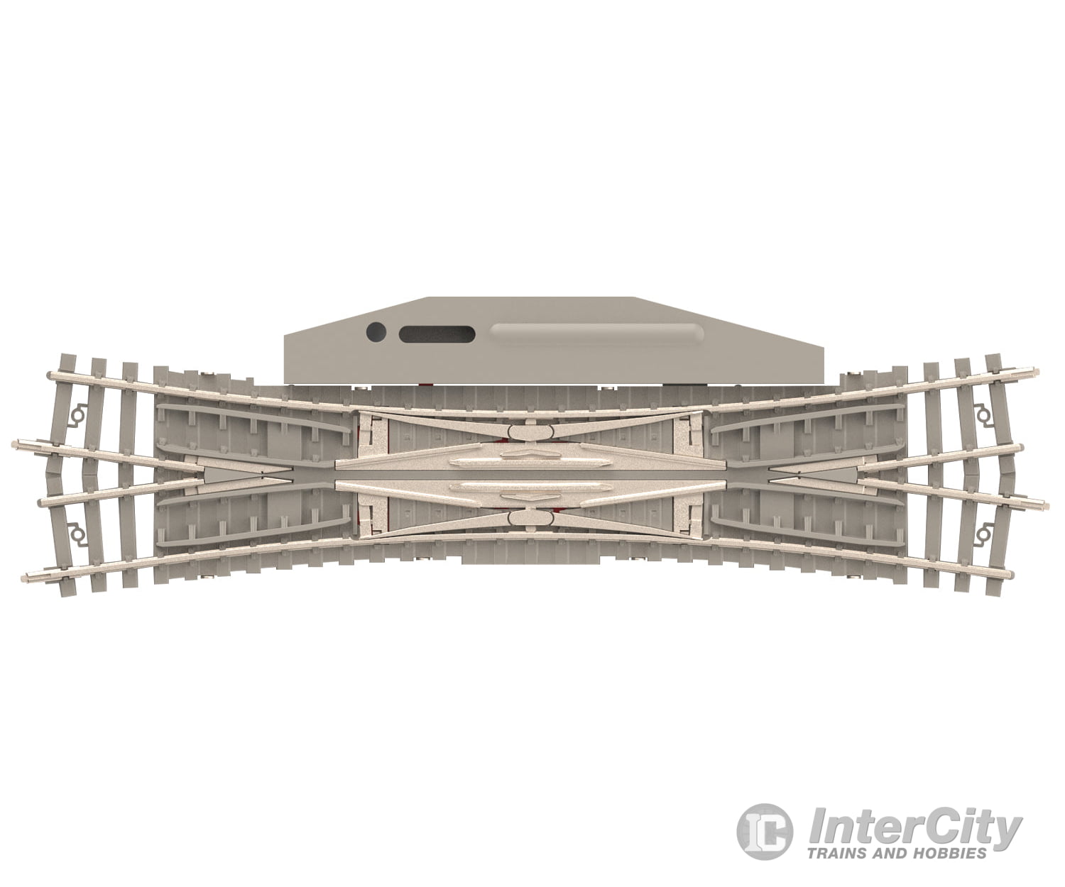Trix 14560 N Minitrix Electric Double Slip Switch With Concrete Ties - 15° Length 129.8 Mm / 5-1/8