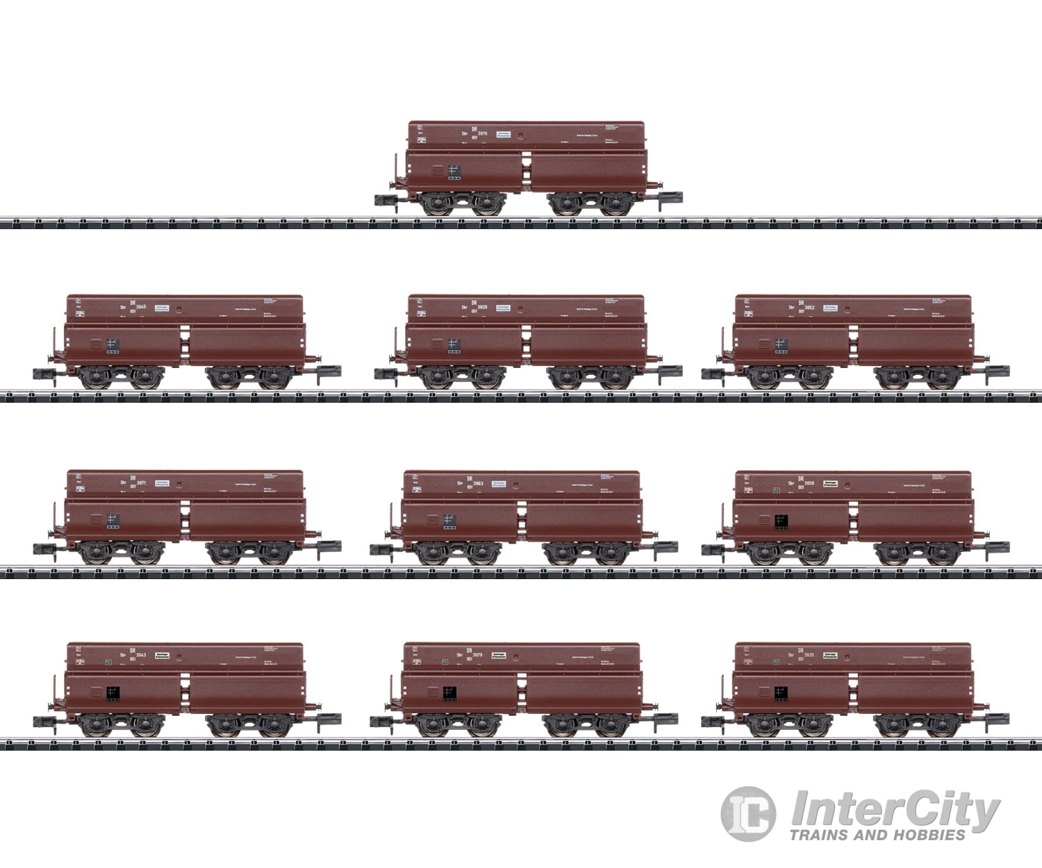 Trix 15013 N Dr Display With 10 Type Erz Iid Dump Cars European Freight