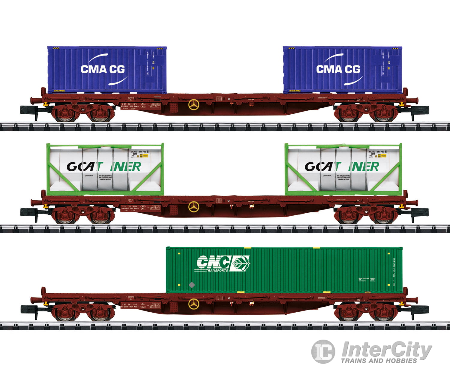 Trix 15072 Type Rs Container Flat Car Set - Default Title (IC-TRIX-15072)