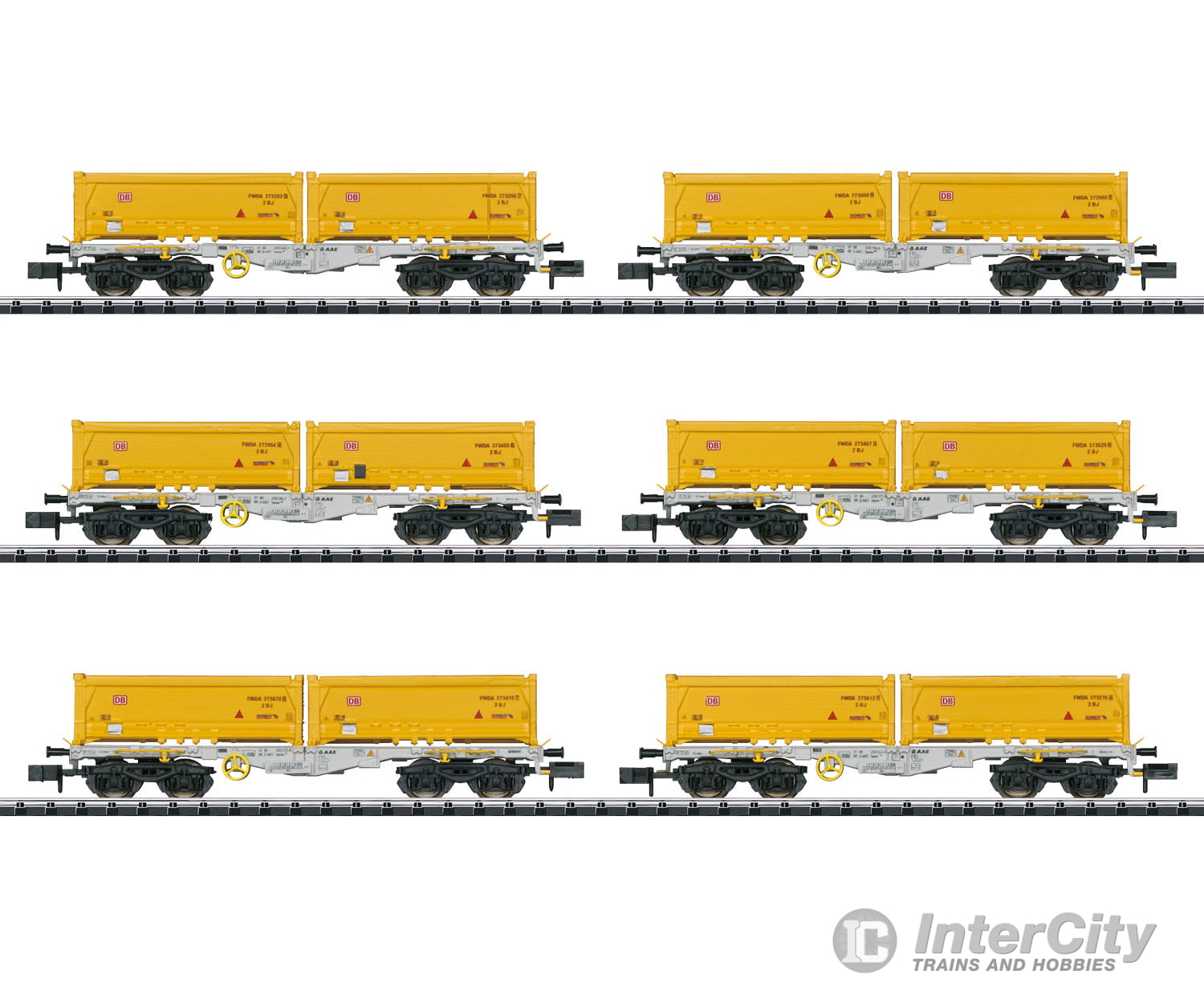 Trix 15075 Type Sgmmns 190 Container Flat Car Set - Default Title (IC-TRIX-15075)