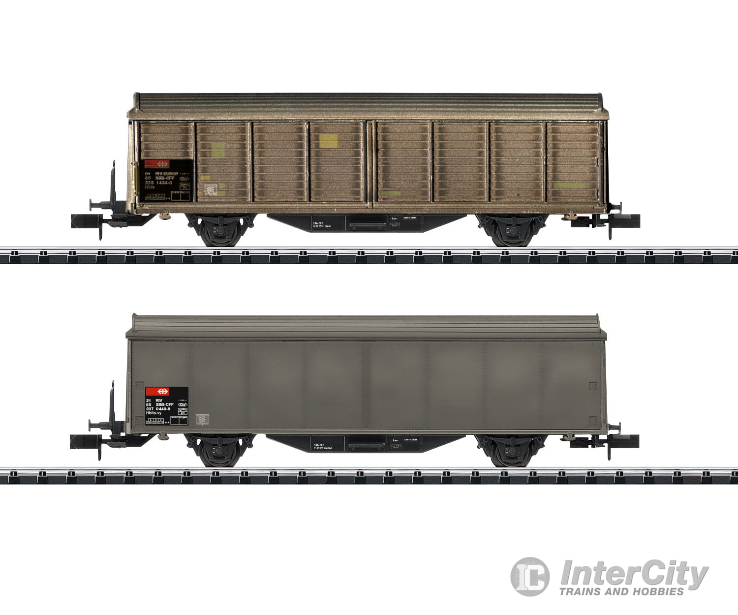 Trix 15307 Type Hbis-v Sliding Wall Boxcar Set - Default Title (IC-TRIX-15307)